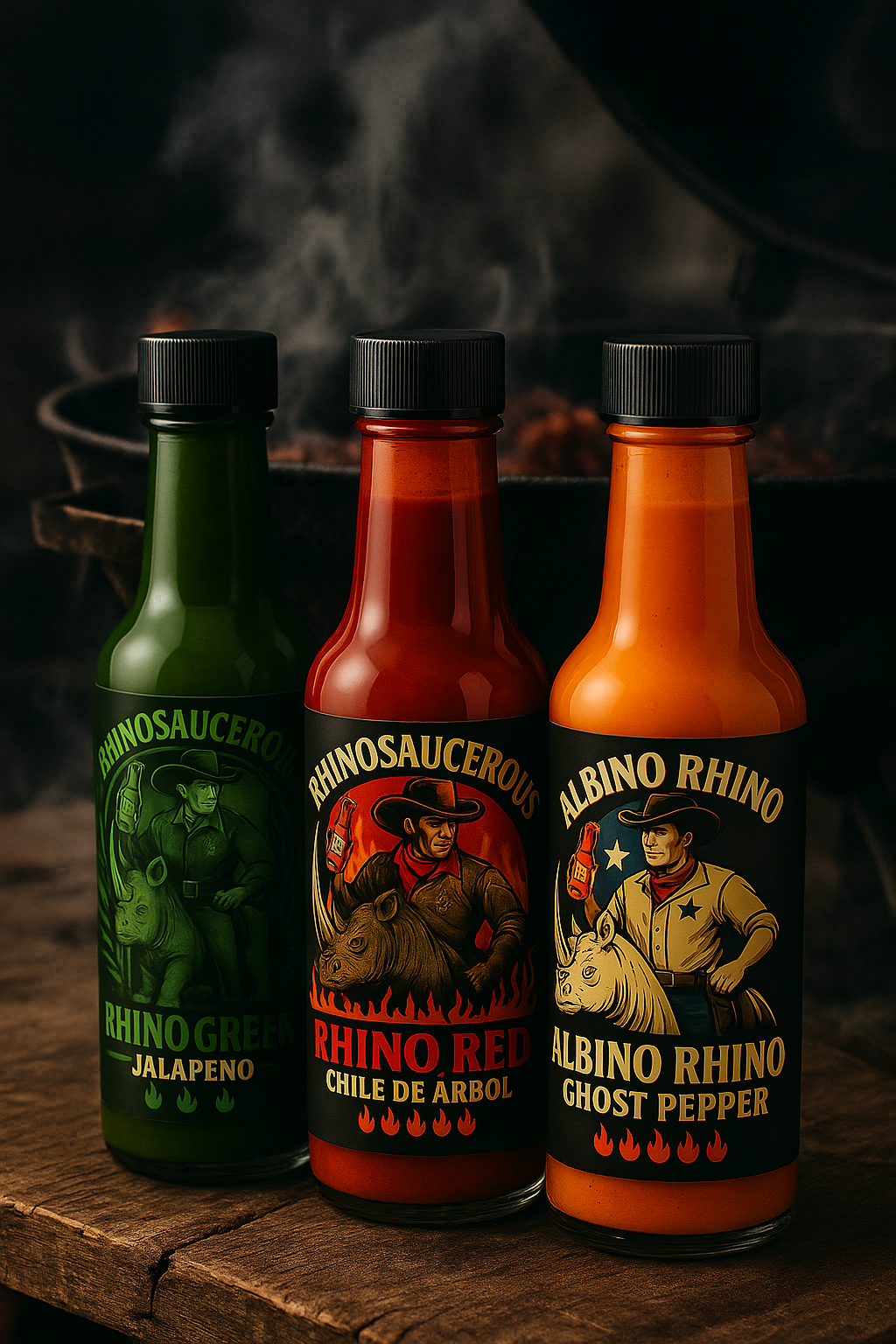 RhinoSaucerous Bold Texas Small Batch Hot Sauce